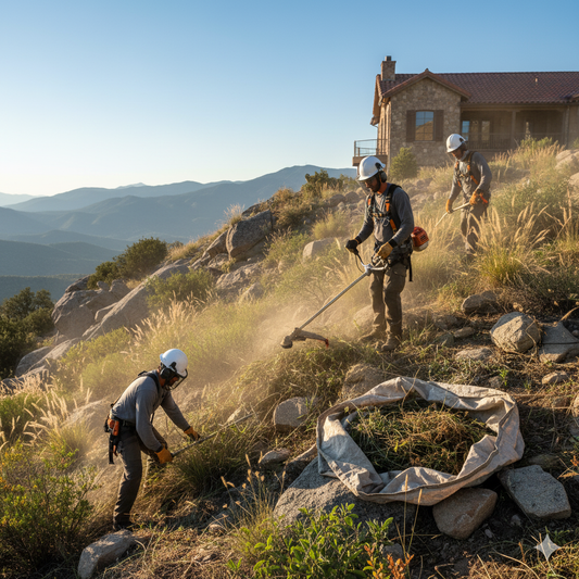 How to Clear Weeds on Slopes and Rocky Areas