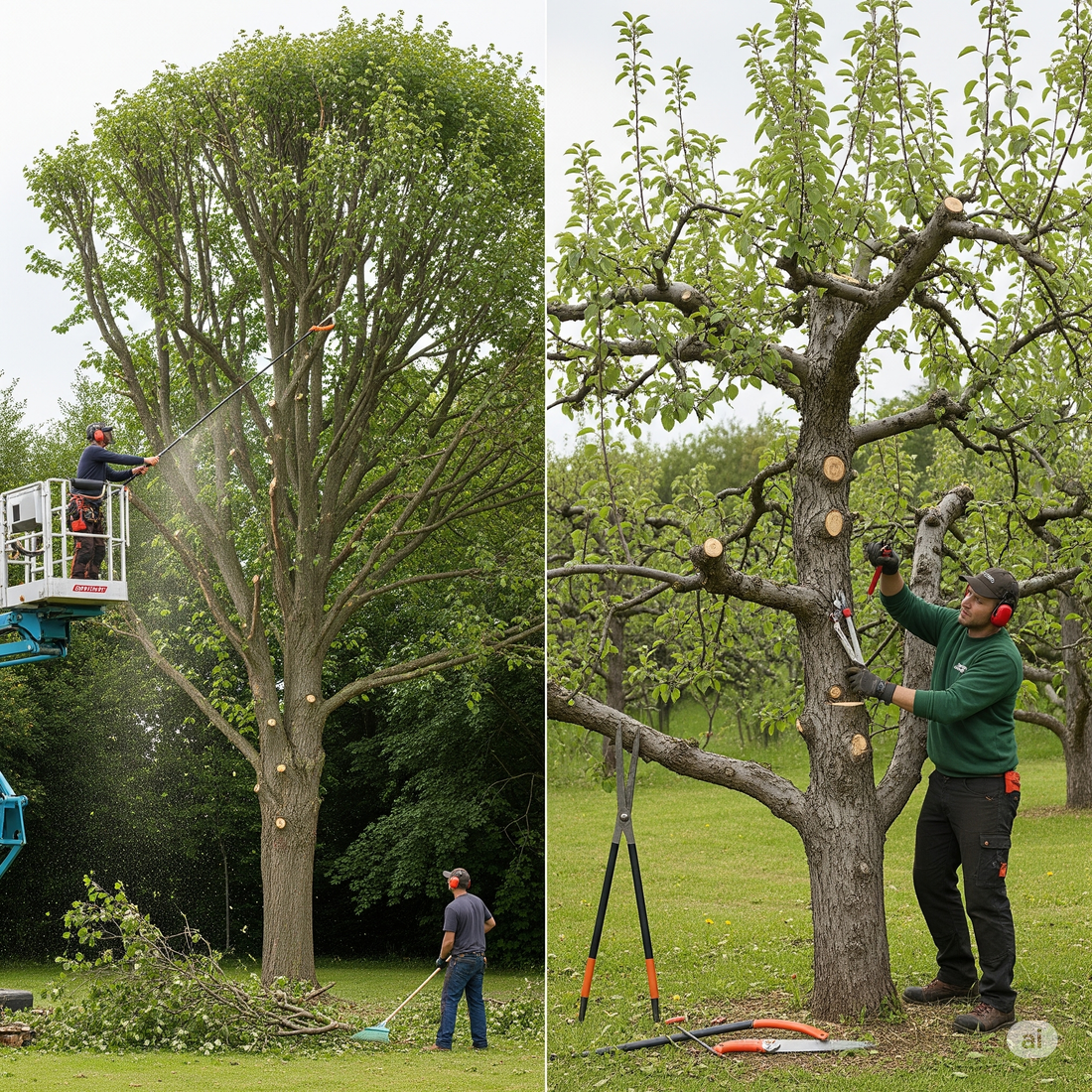 The Difference Between Tree Trimming and Tree Pruning